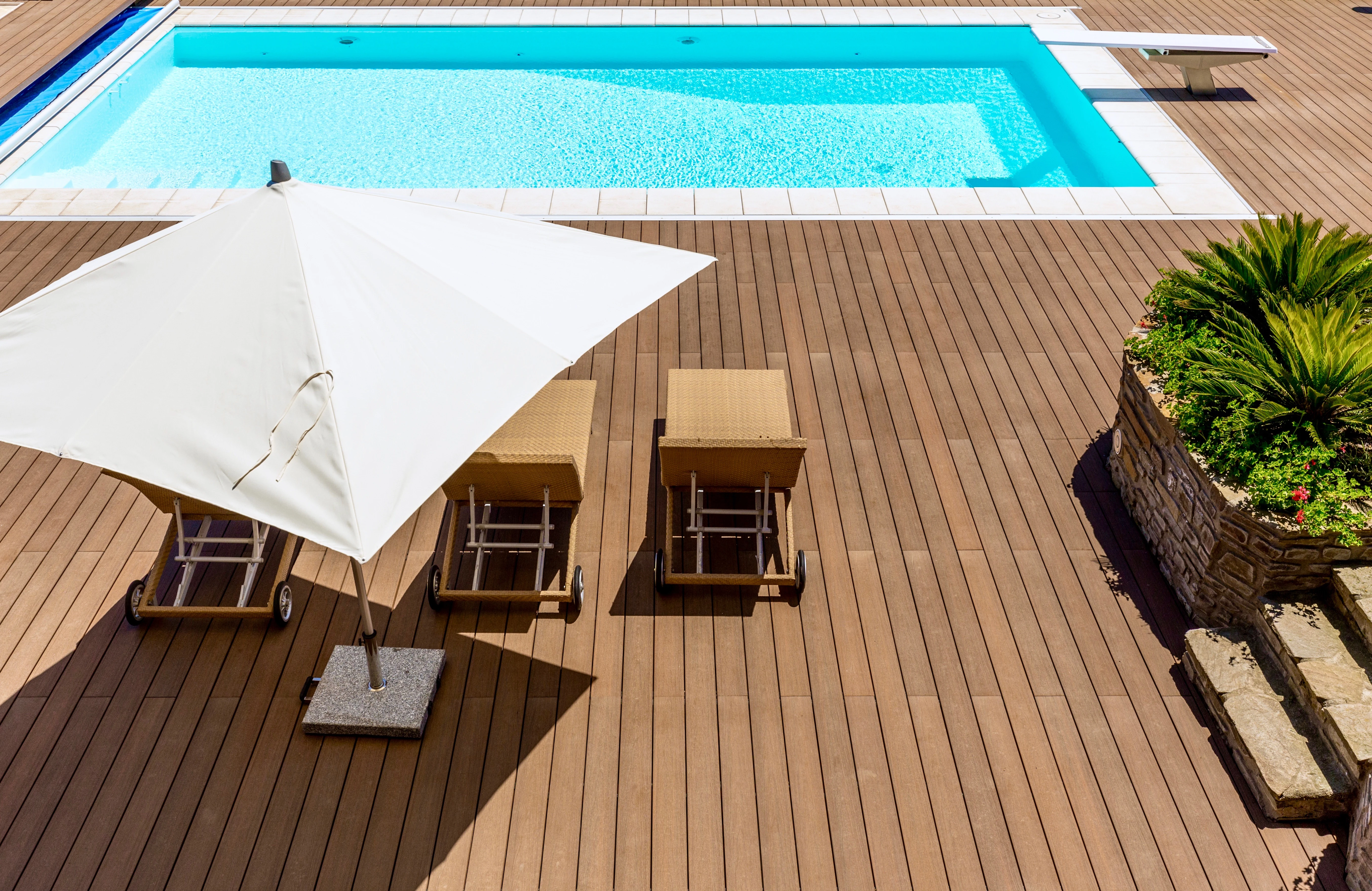 Composiet Vlonderplank 2.3 x 13.8 cm (23 x 138 mm) Teak - Lengte 300 cm - Afbeelding 7